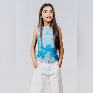 ZARA Tie-Dye Tulle T-Shirt